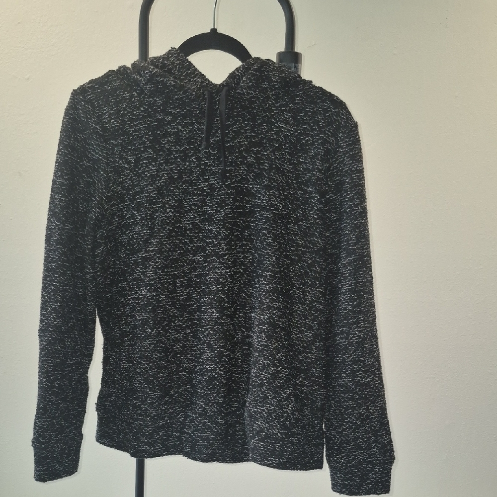 Fabletics Black and Gray Knit Hoodie